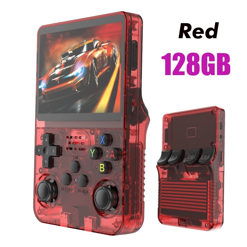 Retro Handheld Video Game Console 64-128GB 20000 Games 3.5 Inch IPS Screen R36S
