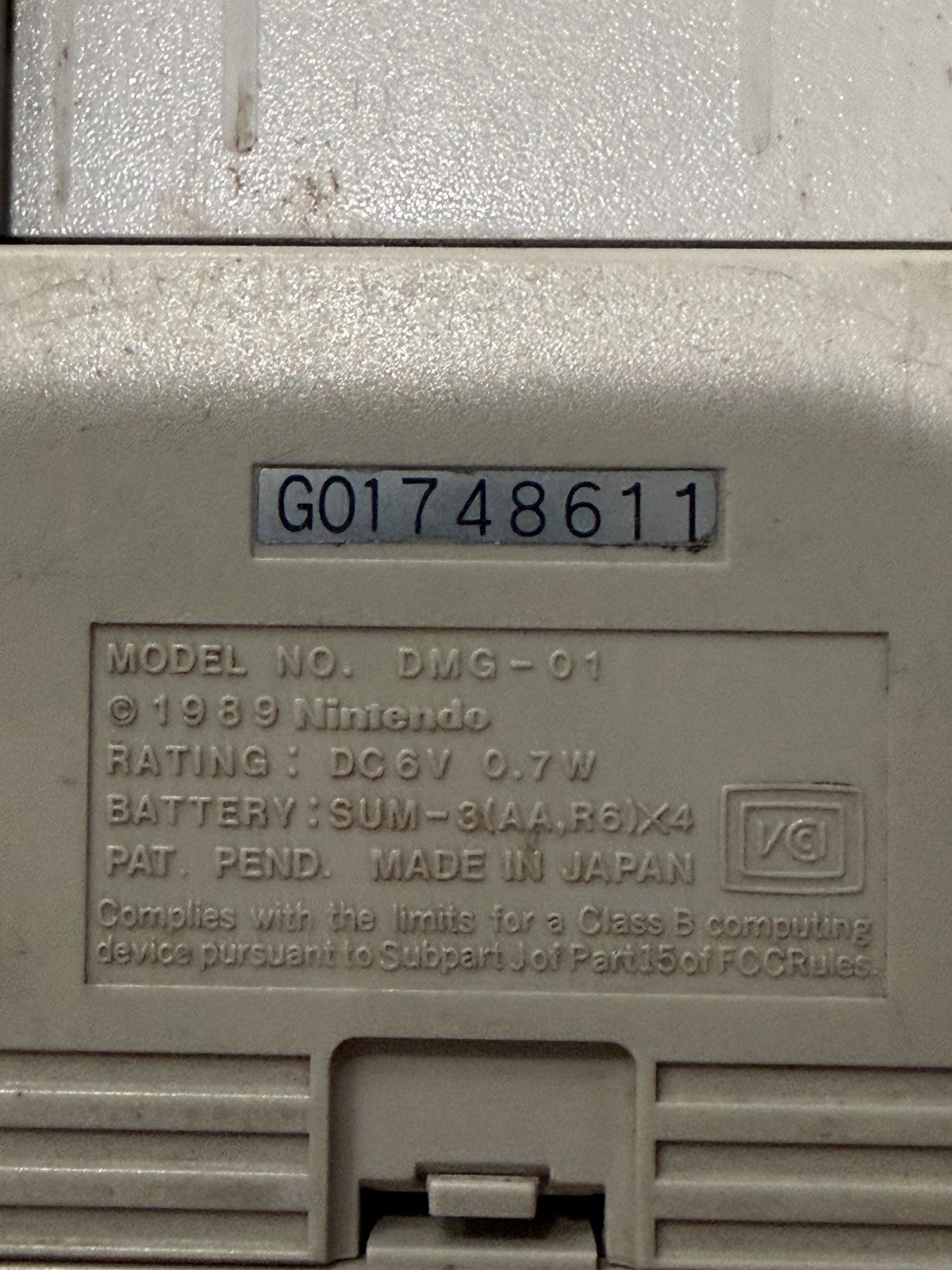 Nintendo Gameboy Original DMG-01 Handheld 1989 PARTS ONLY – Powers On Bad Screen