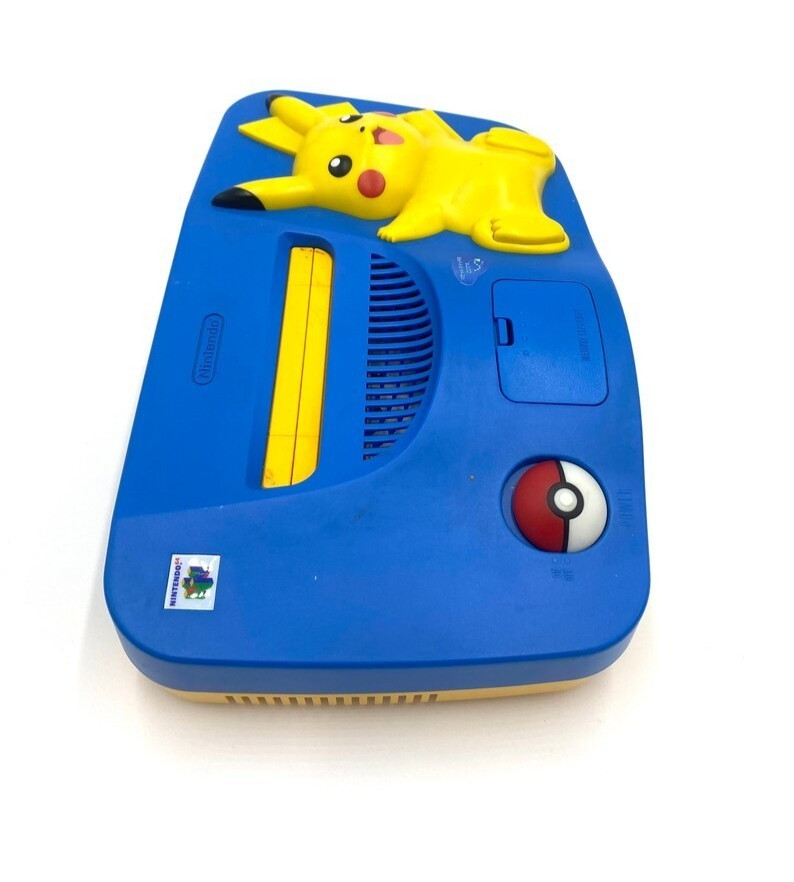 Authentic Nintendo 64 Console Pikachu Blue & Yellow N64 Official Pikachu N64 CIB