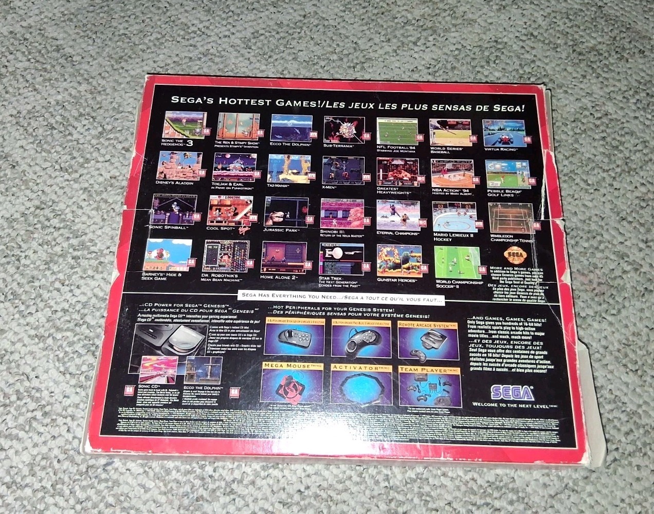 Sega Genesis Core System Complete With Box Very Clean Vintage
