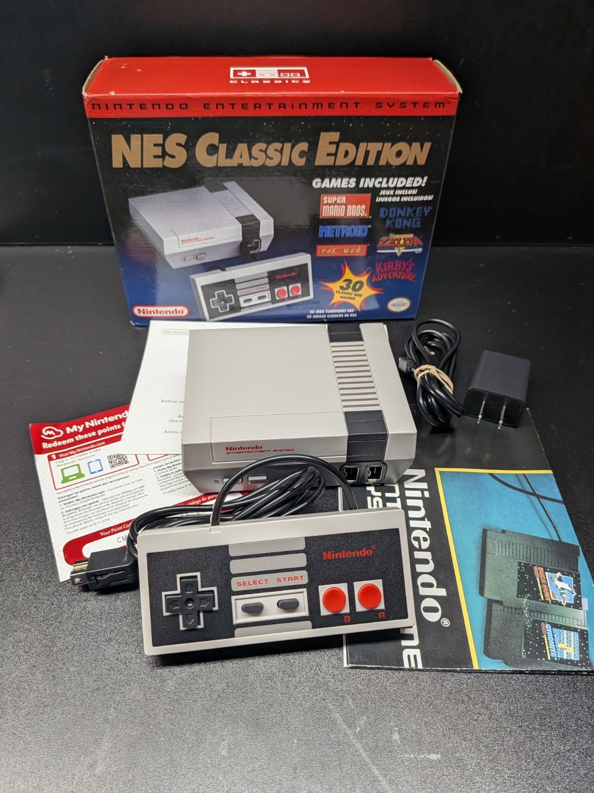 Nintendo NES Mini Game Console W/ Box And Poster Tested And Works Well