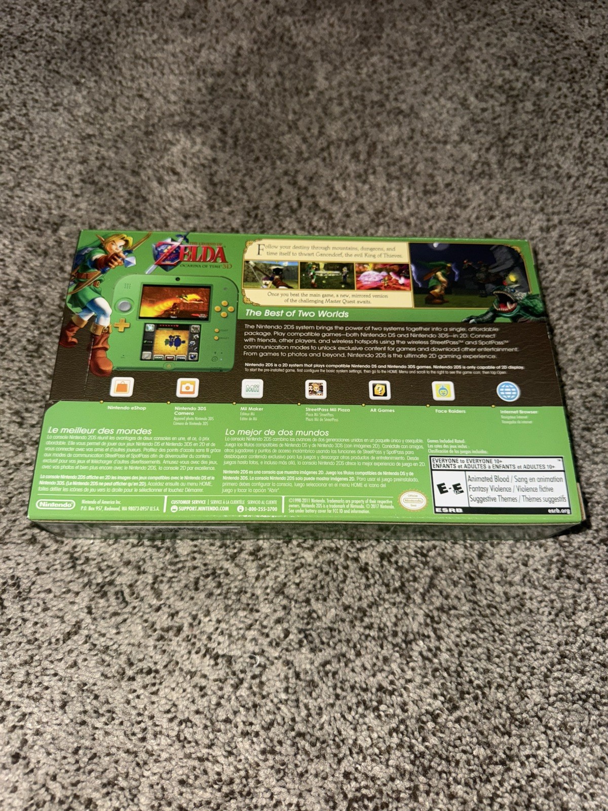 NEW! (Link Edition) Nintendo 2DS Console System Complete In Box
