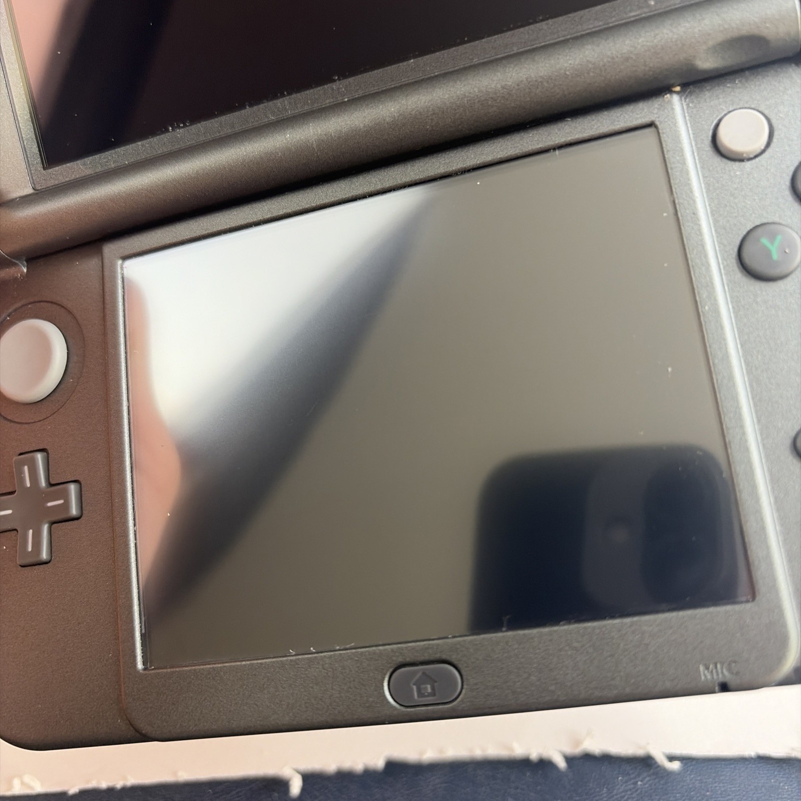 NICE! New Nintendo 3DS XL Gray Black Console Top IPS Charger Stylus US Version
