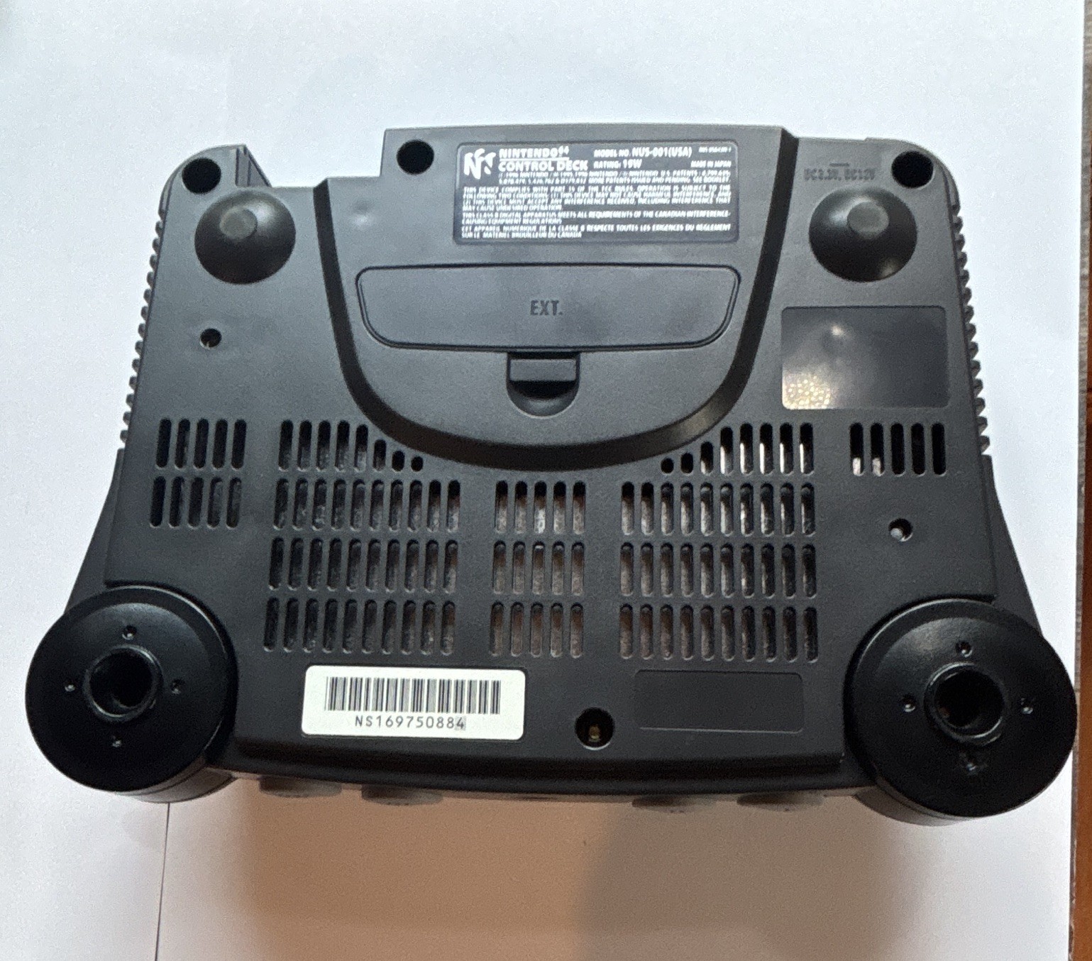 *TESTED* Nintendo 64 N64 Gray Console w/OEM Cables, Controller, & NFL QB Club 99