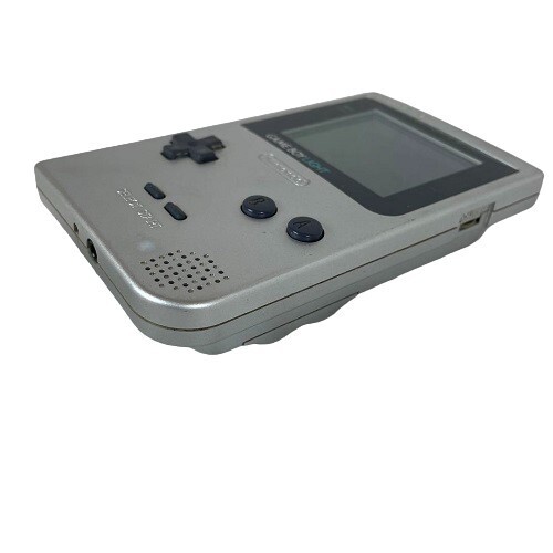 Nintendo Game Boy Light Silver Console Working & Cleaned Rare