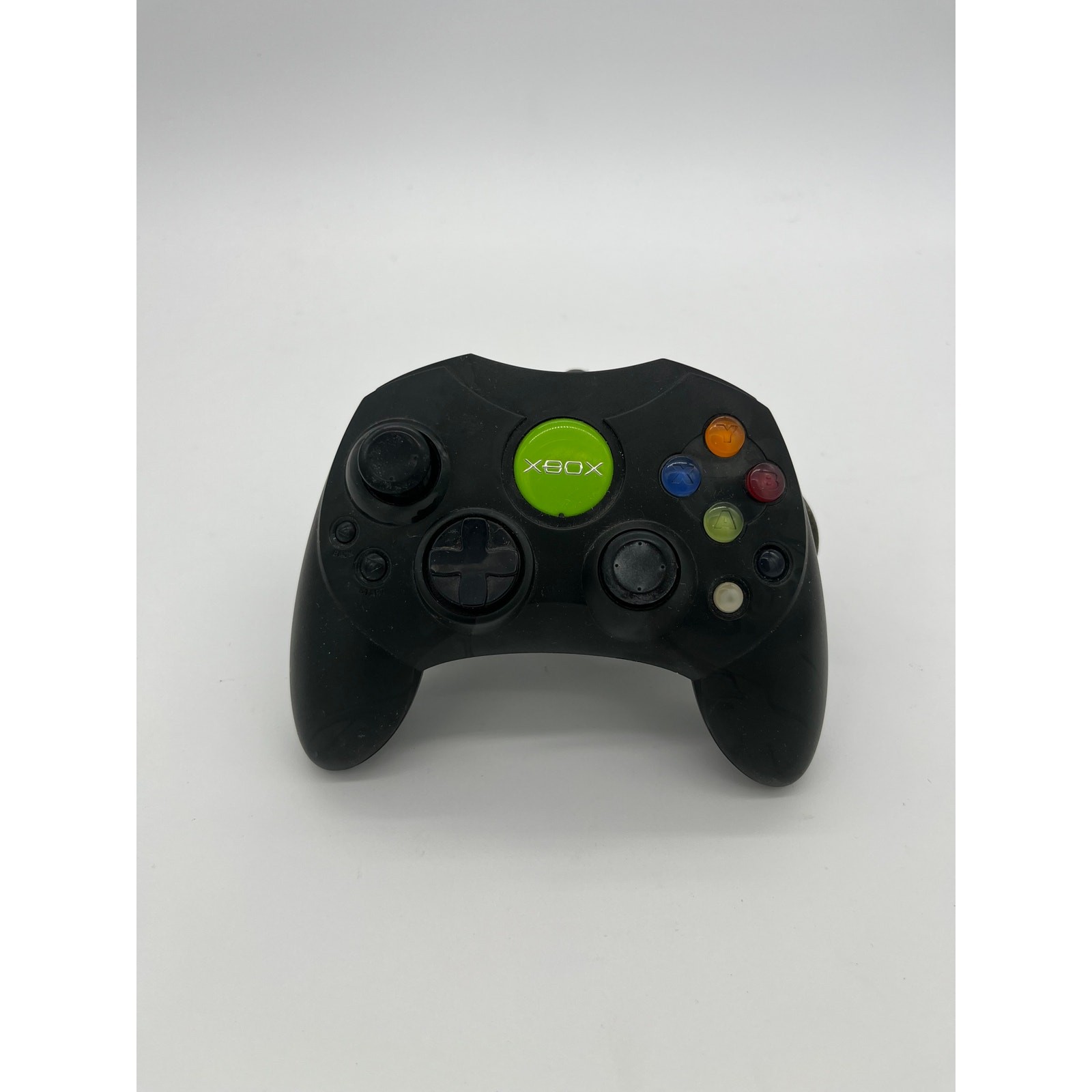 Original Xbox Black w/Green Logo Wired Controller