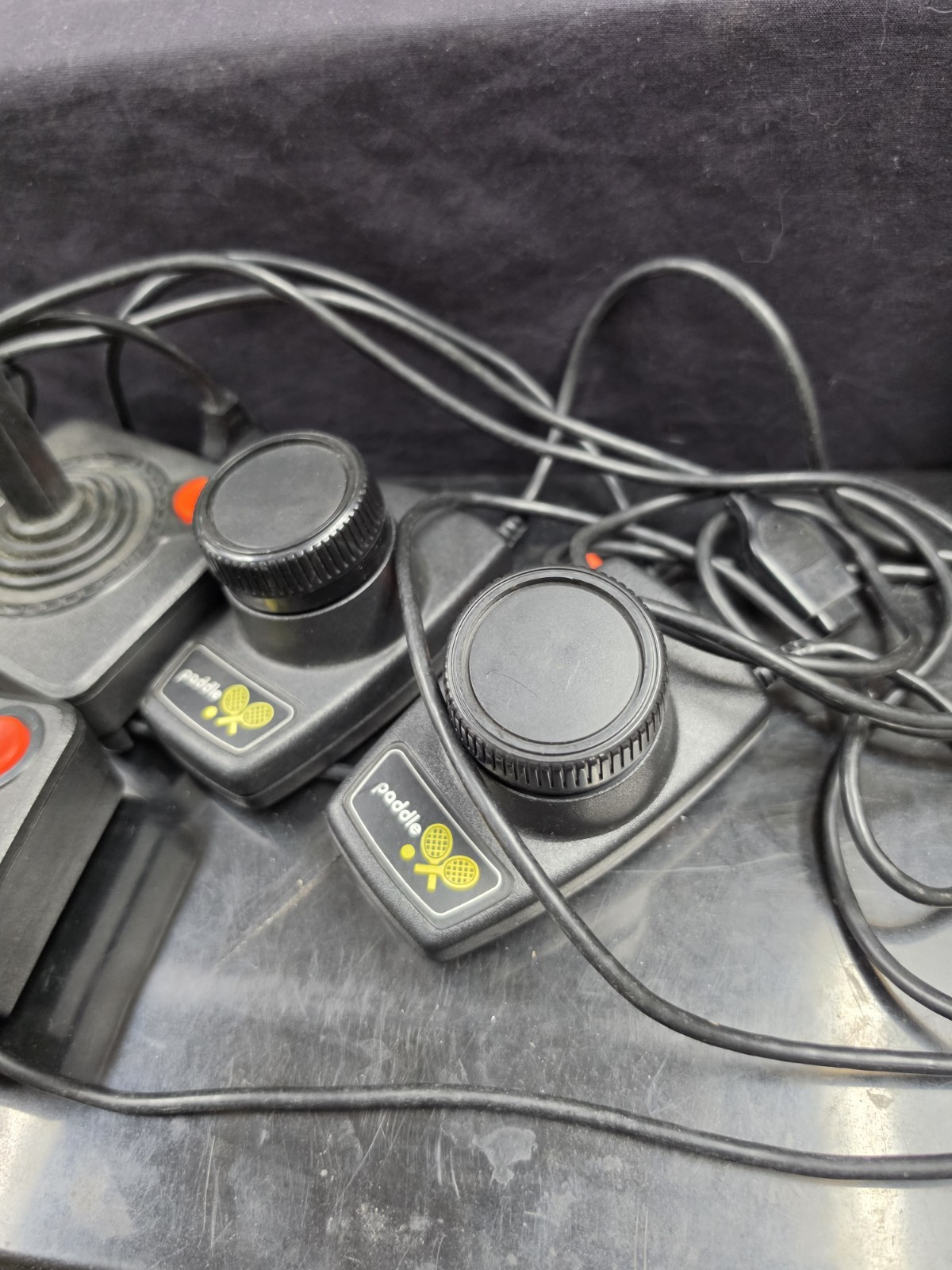 Atari CX-2600 Console with Accessories and Games Untested !! Huge Lot