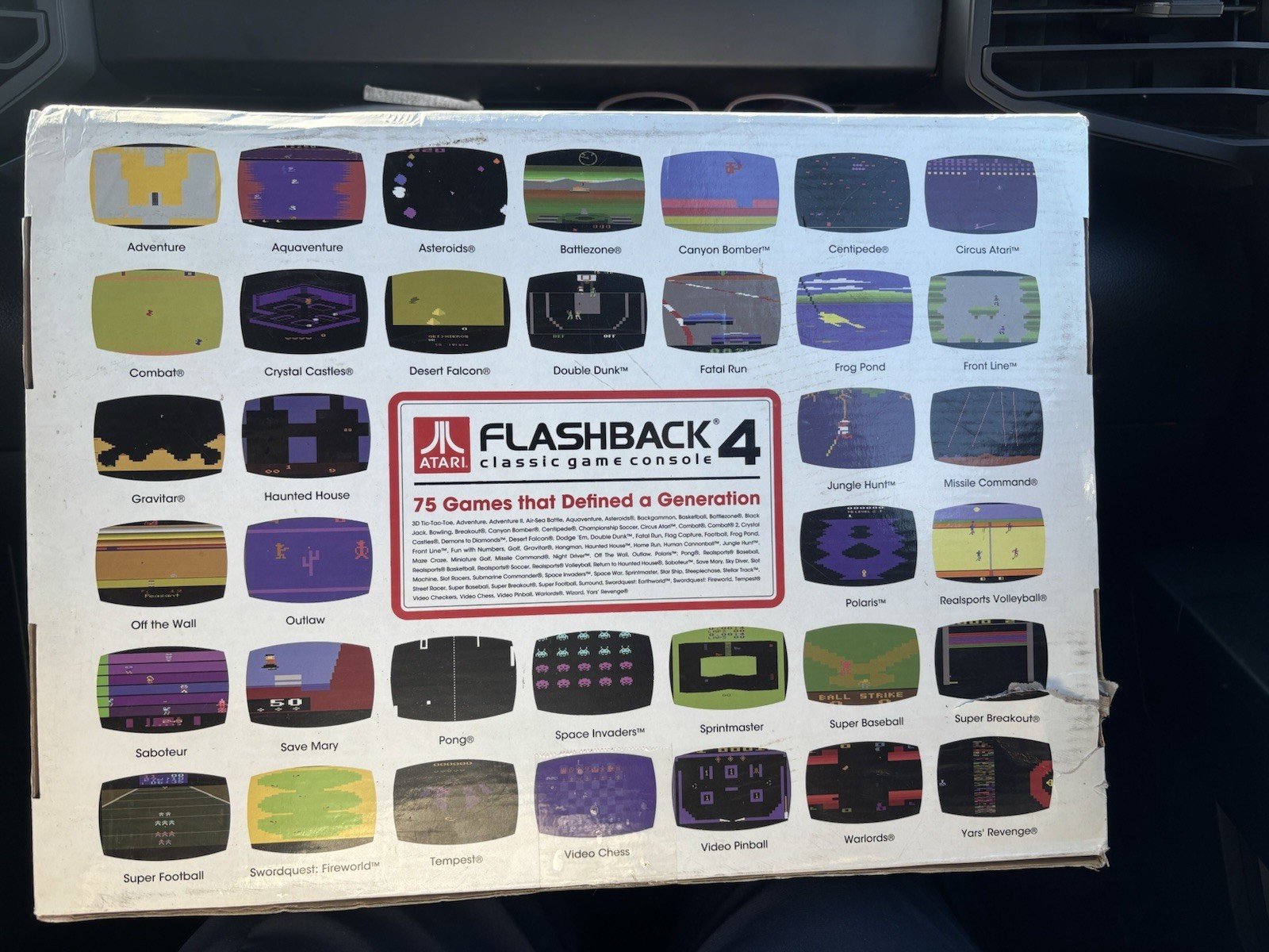 Atari Flashback 4 Black Orange Console with 75 Games & Wireless Controllers