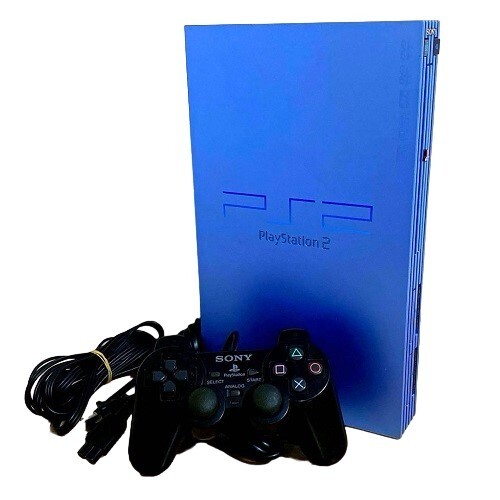 SONY PS2 SCPH-39000 AQ Console AQUA Blue Tested NTSC-J from Japan