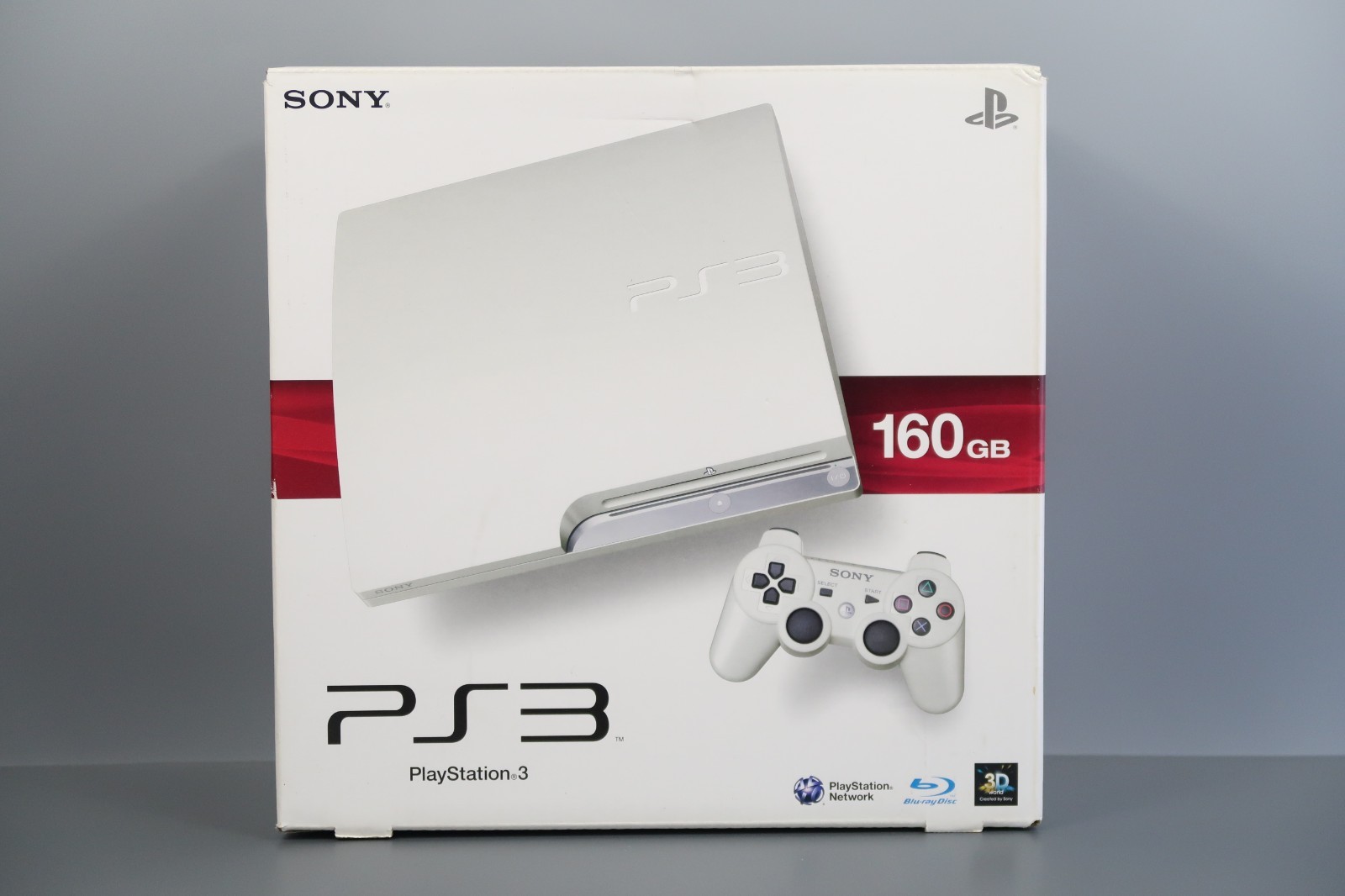 SONY PlayStation 3 PS3 CECH-2500A White Console 160GB Box Very Good Japan F/S
