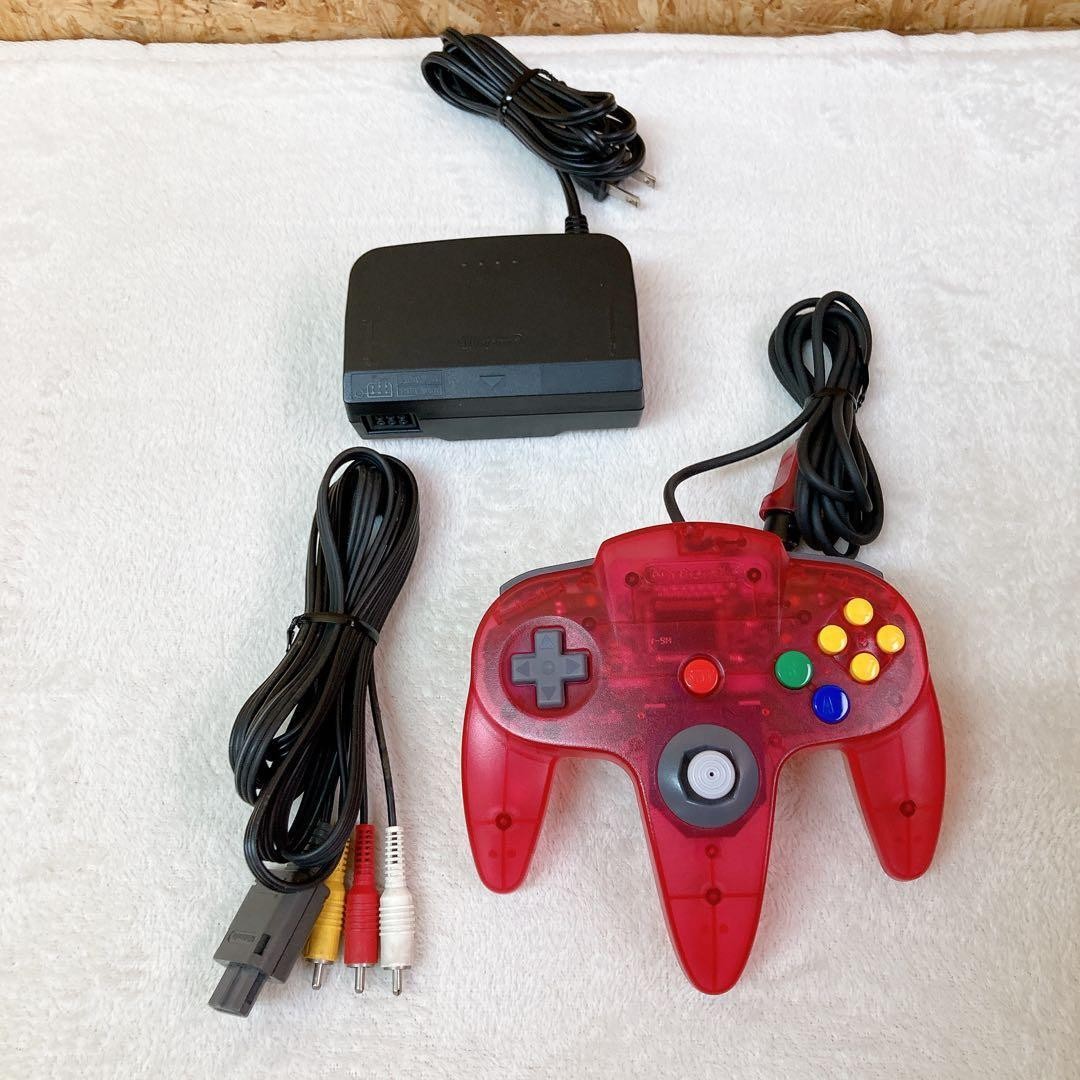 Nintendo 64 Console Watermelon Red Clear Red NTSC-J Boxed Tested