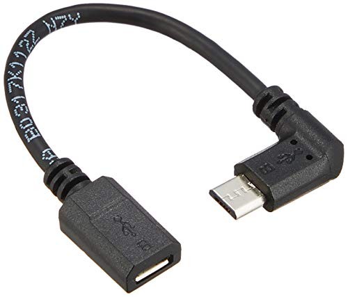 ELECOM USB 2.0 Conversion Adapter Reverse L-shaped microB Female to microB Male