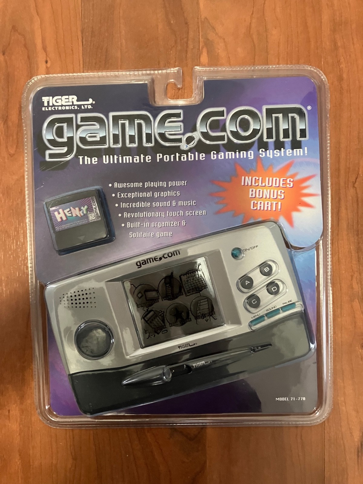 Tiger Game.com Handheld Console with Henry Cartridge (NEW, unopened)