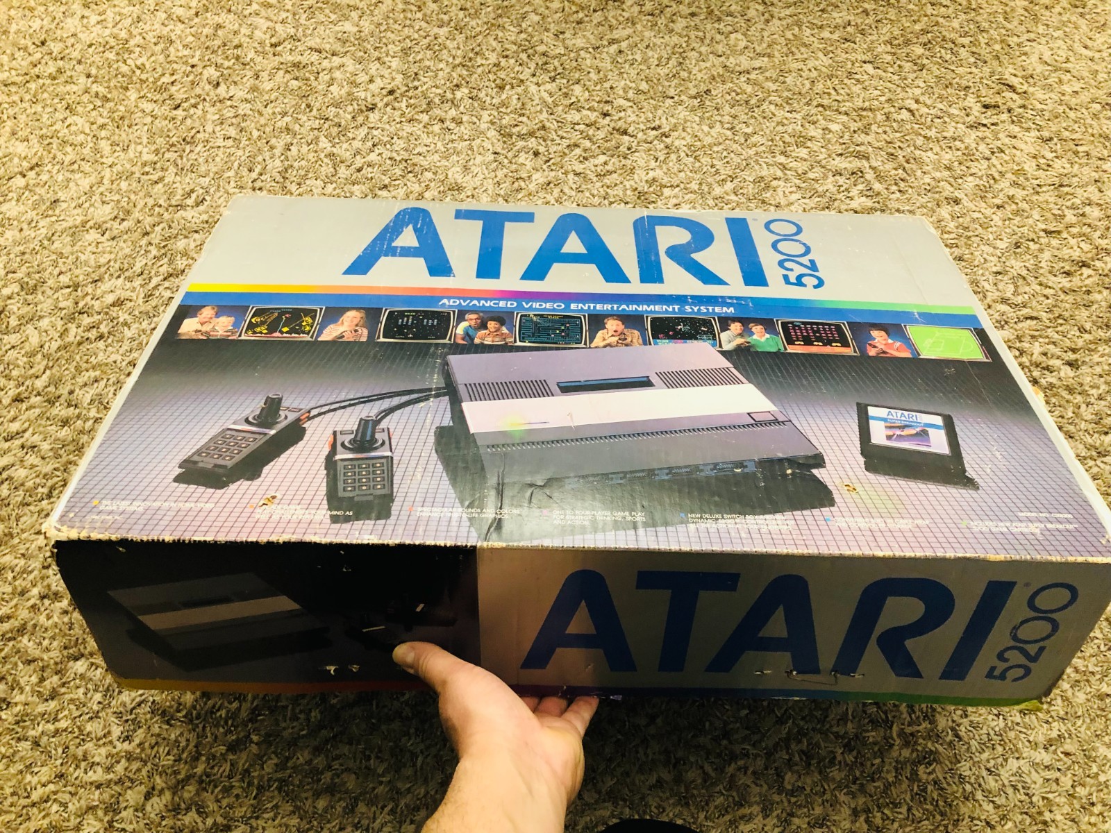 Atari 5200 4 ports Complete CIB W/ 2 Reconditioned Controllers Fully Tested