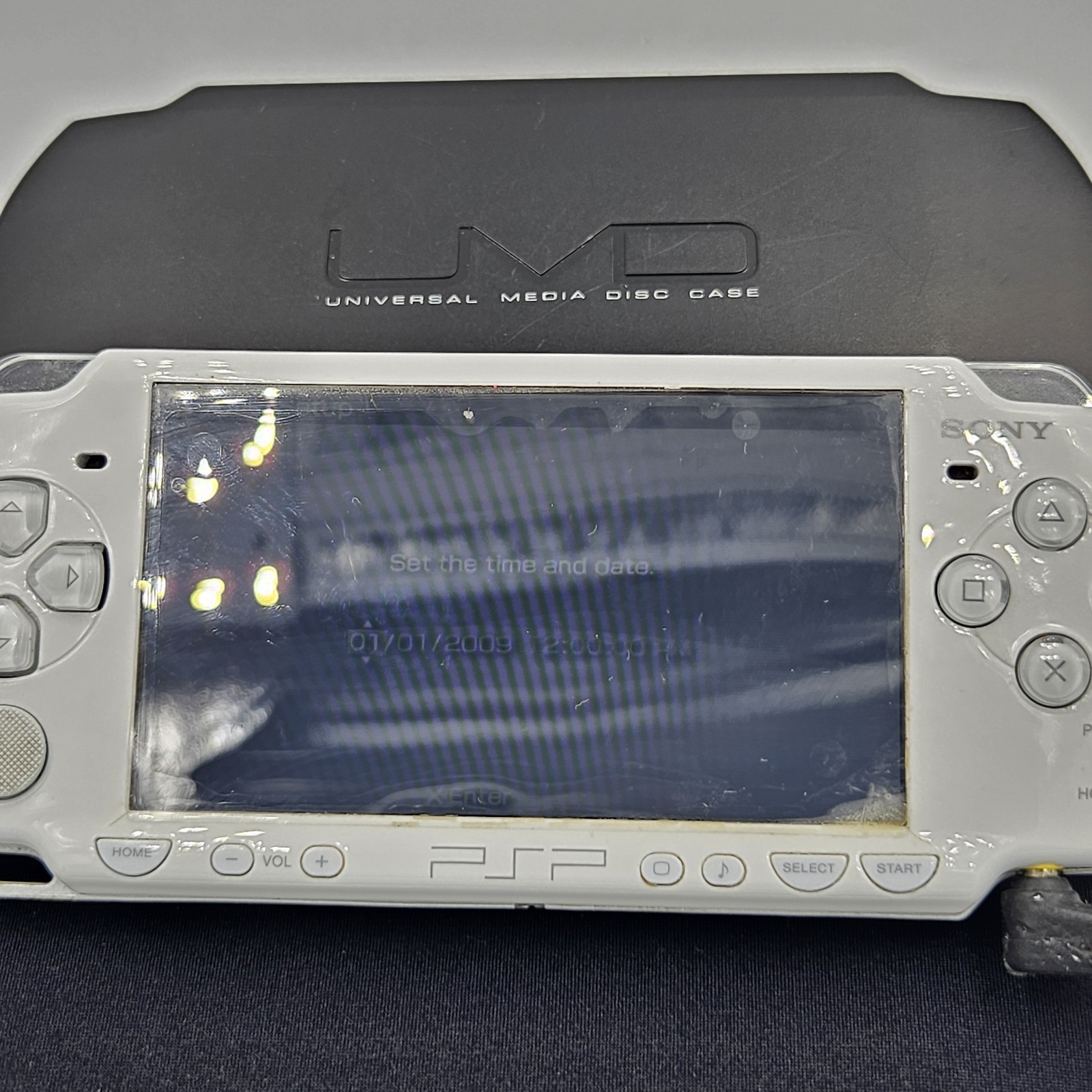 Sony PSP-2001 Darth Vader Console Bundle + Movies Game Charger Memory Card WORKS