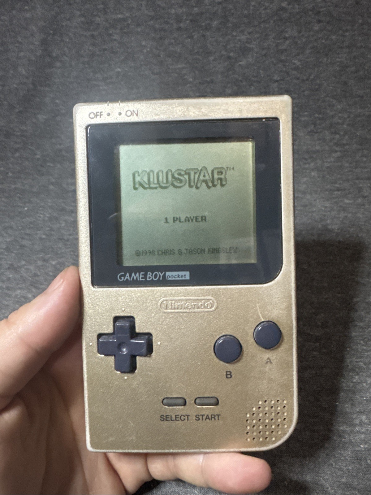 Nintendo Game Boy Pocket Gold Handheld System MGB-001