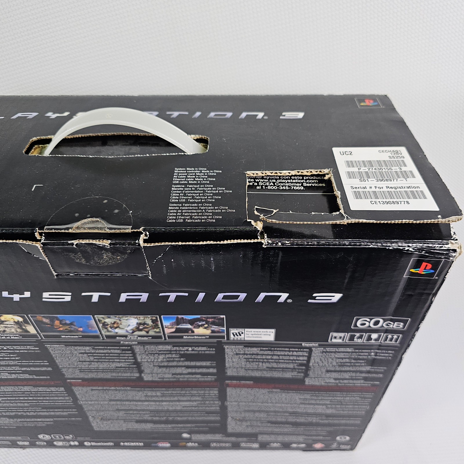 Sony PlayStation 3 PS3 Console 60GB CECHA01 w/ Box – Tested