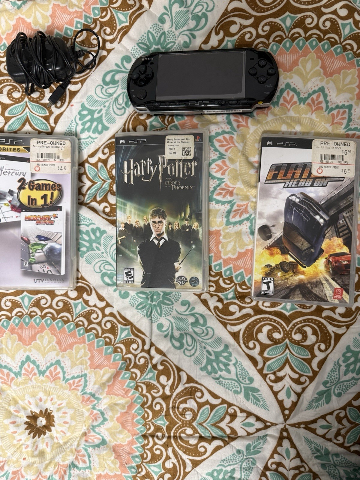 Sony PSP 2000 Handheld System With charger And Games