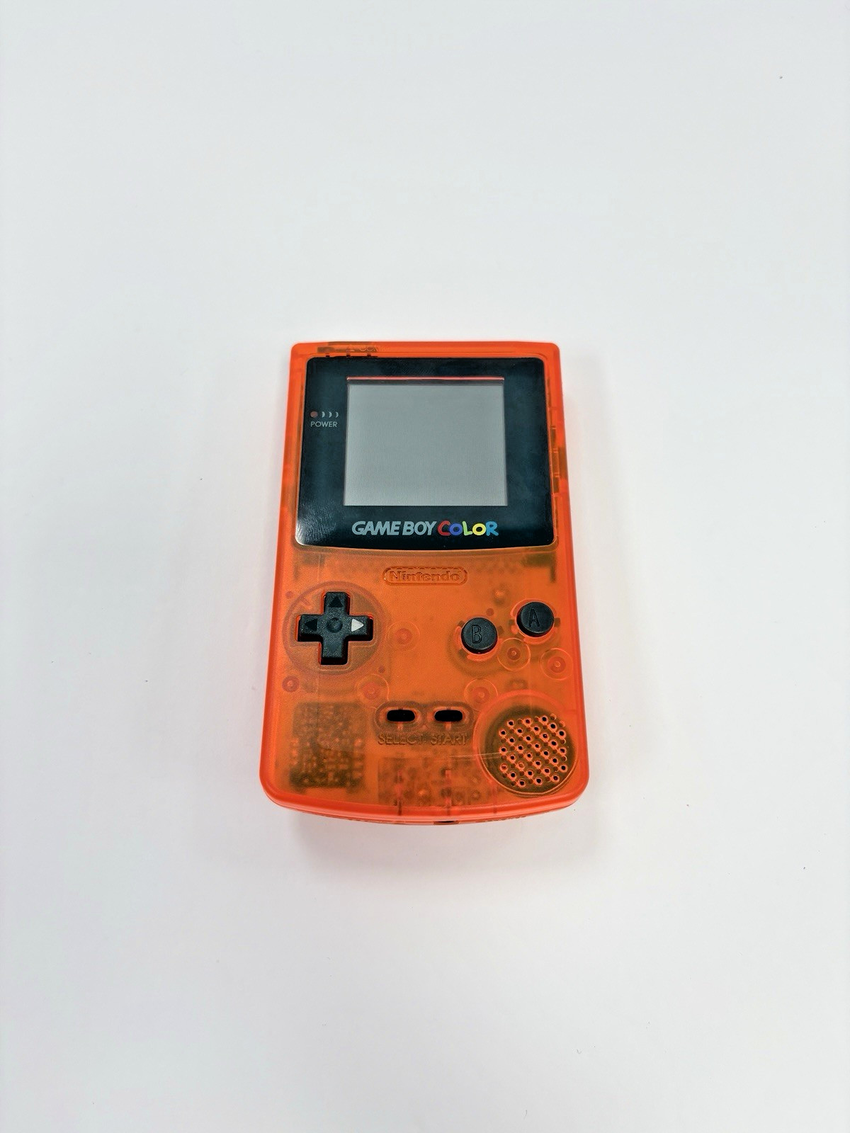Refurbished Nintendo Game Boy Color Transparent Orange Handheld System