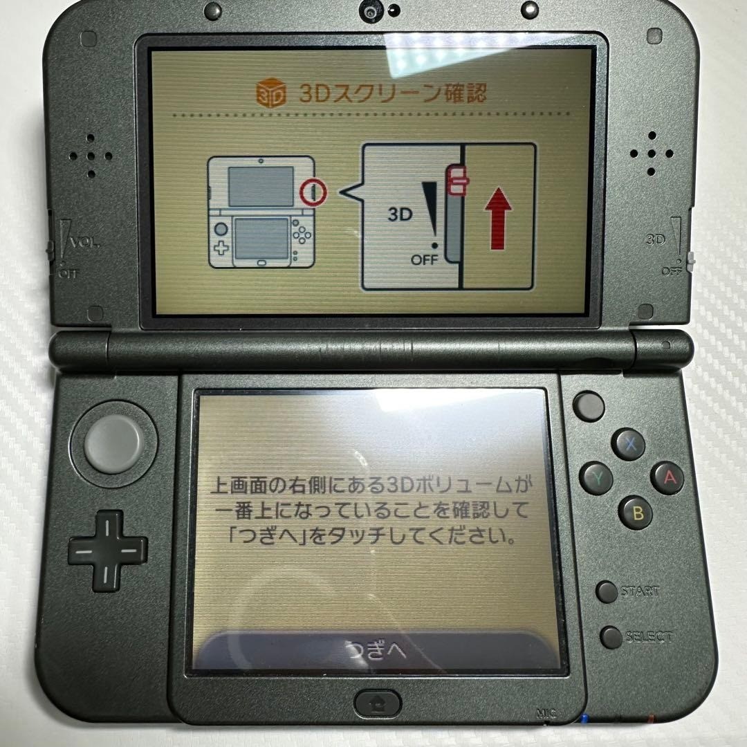 New Nintendo 3DS LL Metallic Black Console w/Cover Japan Tested 6503