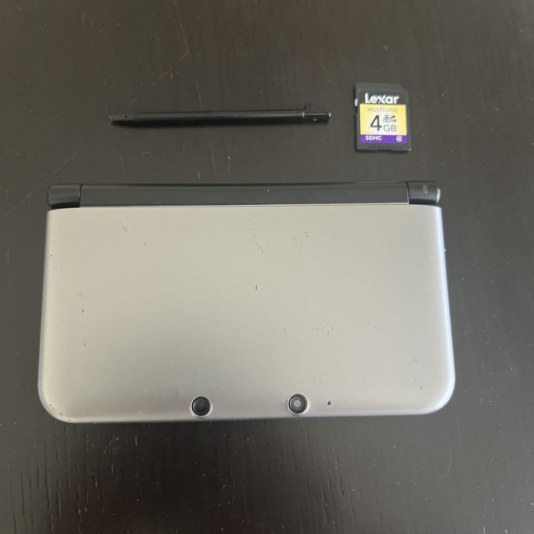 Nintendo 3DS XL LL Silver Black console Japanese ver. In Box Good stylus s1047