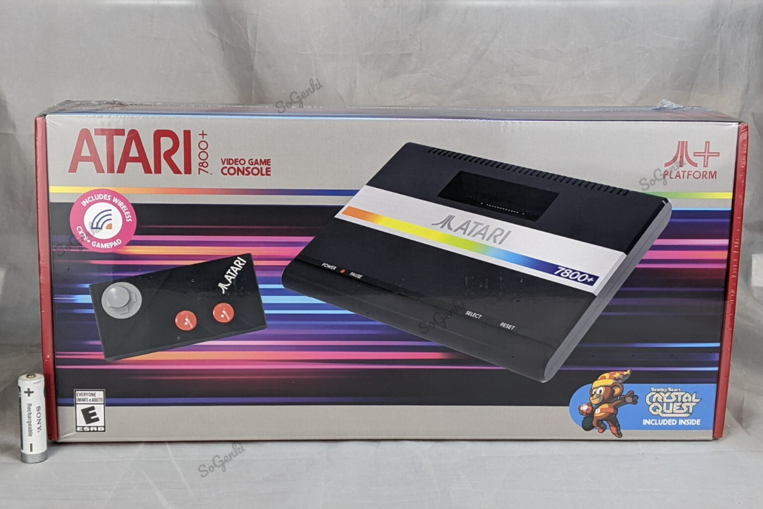 Official Atari 7800+ Console Mini & Wireless Controller HDMI Play 2600 too