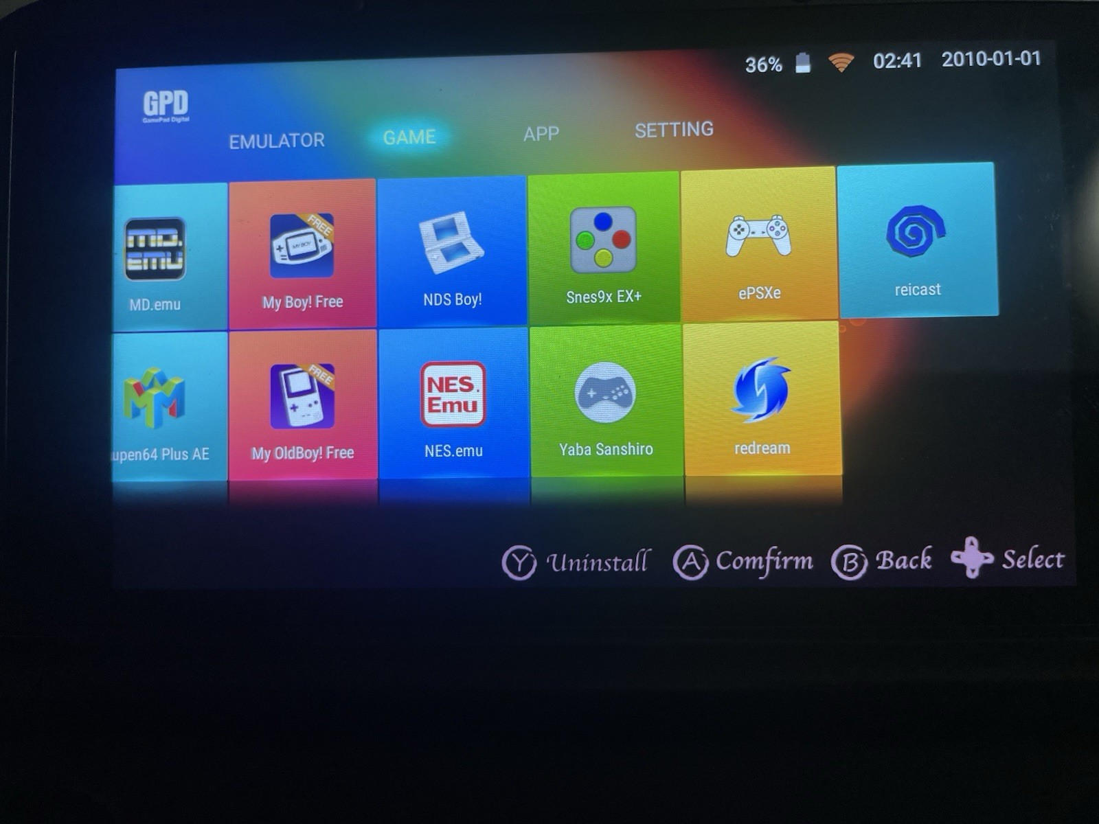 Rare Portable Console Gamepad Gpd Xd Plus Modeed Emulator Games Mame Dreamcast
