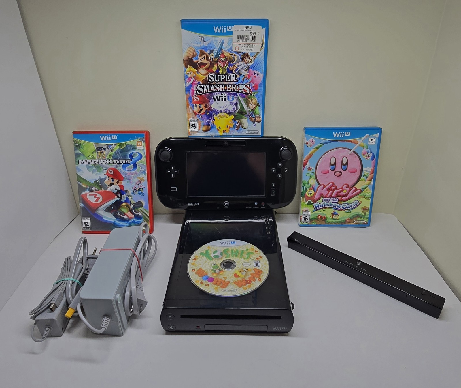 Nintendo Wii U 32GB Console Deluxe Set Bundle W/ Games Tested And Factory Reset