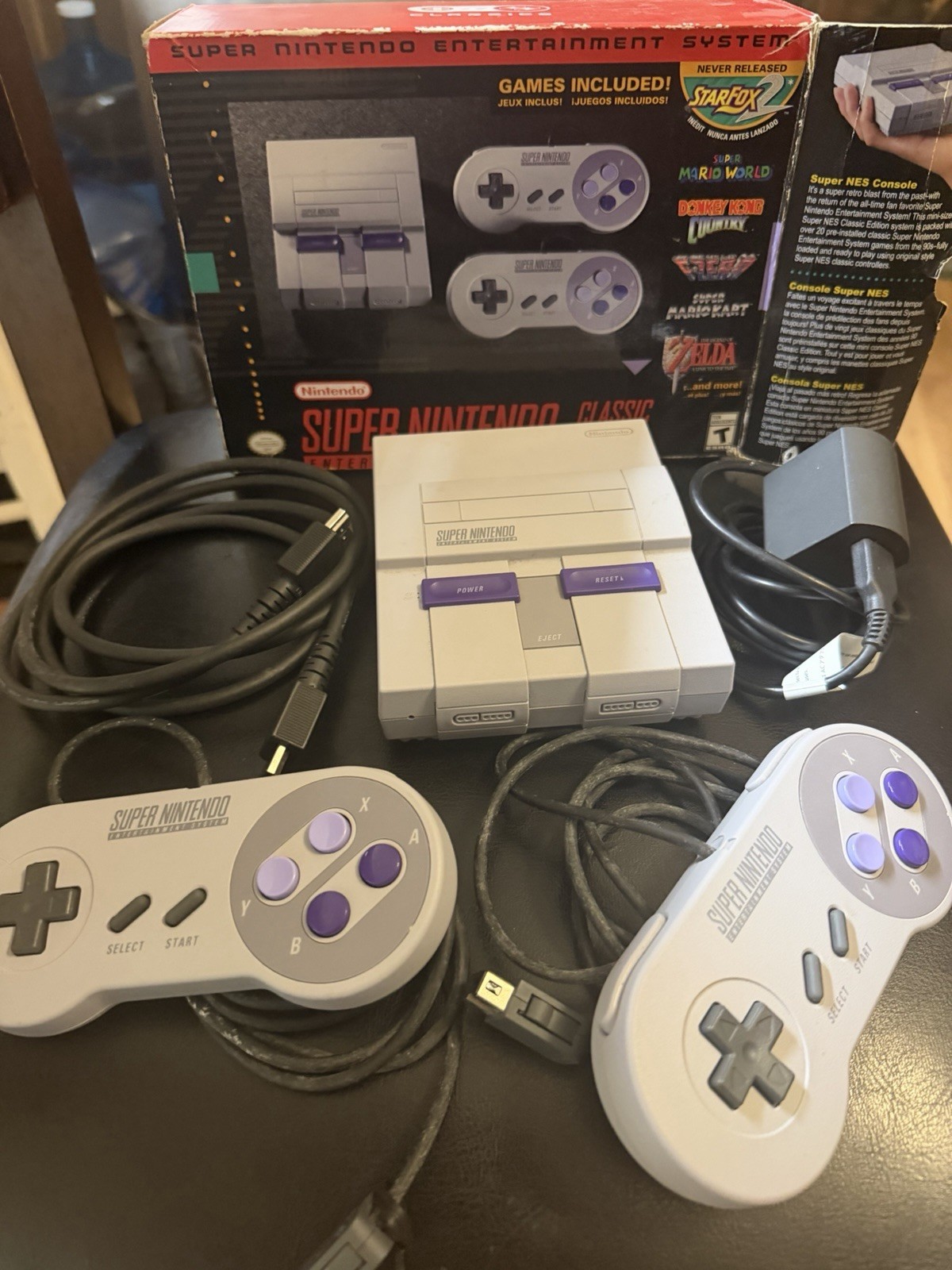Nintendo Super NES Classic Edition Console 2 Controllers HDMI Pre-Loaded Games