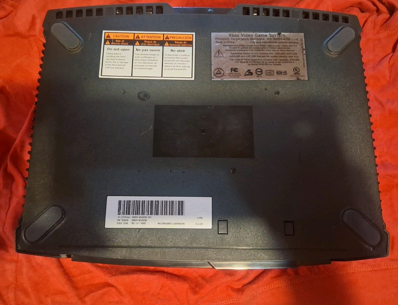 Microsoft Xbox Original Home Console 8GB NTSC-U/C Ethernet DVD Black/Green 2004
