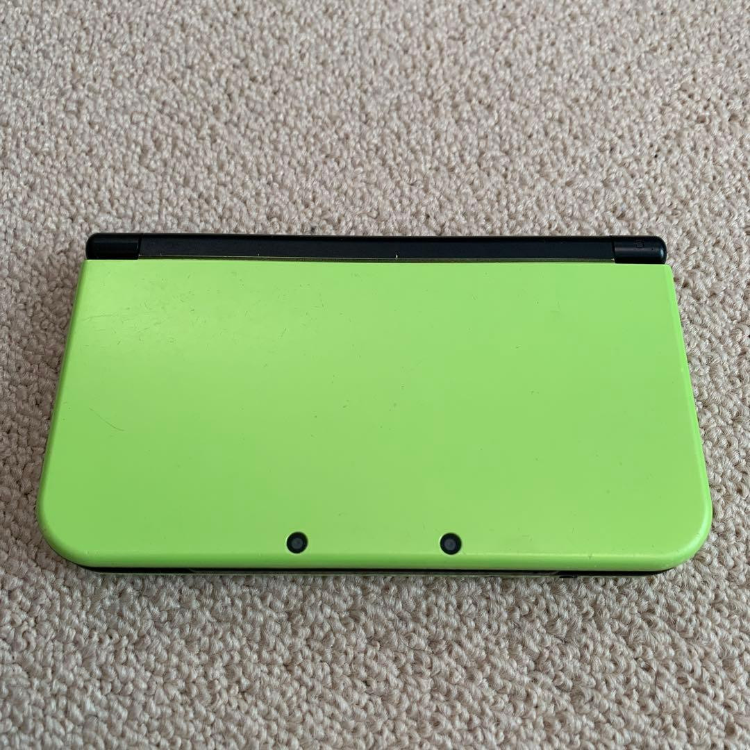 New Nintendo 3DS XL LL lime Black Console Stylus Working Tested Japanese ver