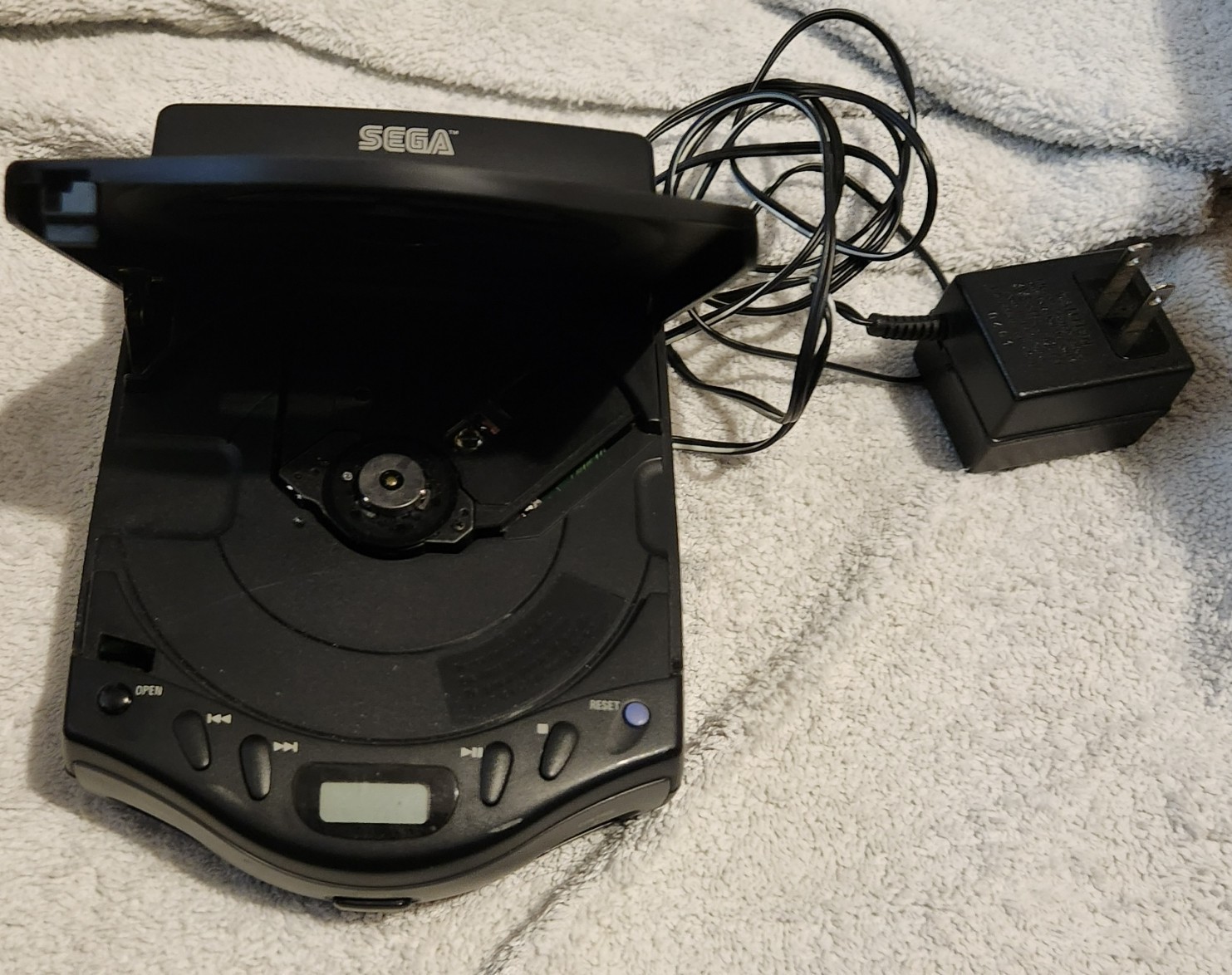 Sega Genesis CDX Black Console Mk-4121 Device, 2 Controllers, Untested