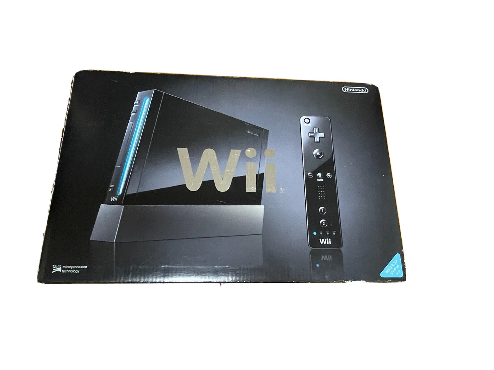 【damaged,scratched】Nintendo Wii Black Console