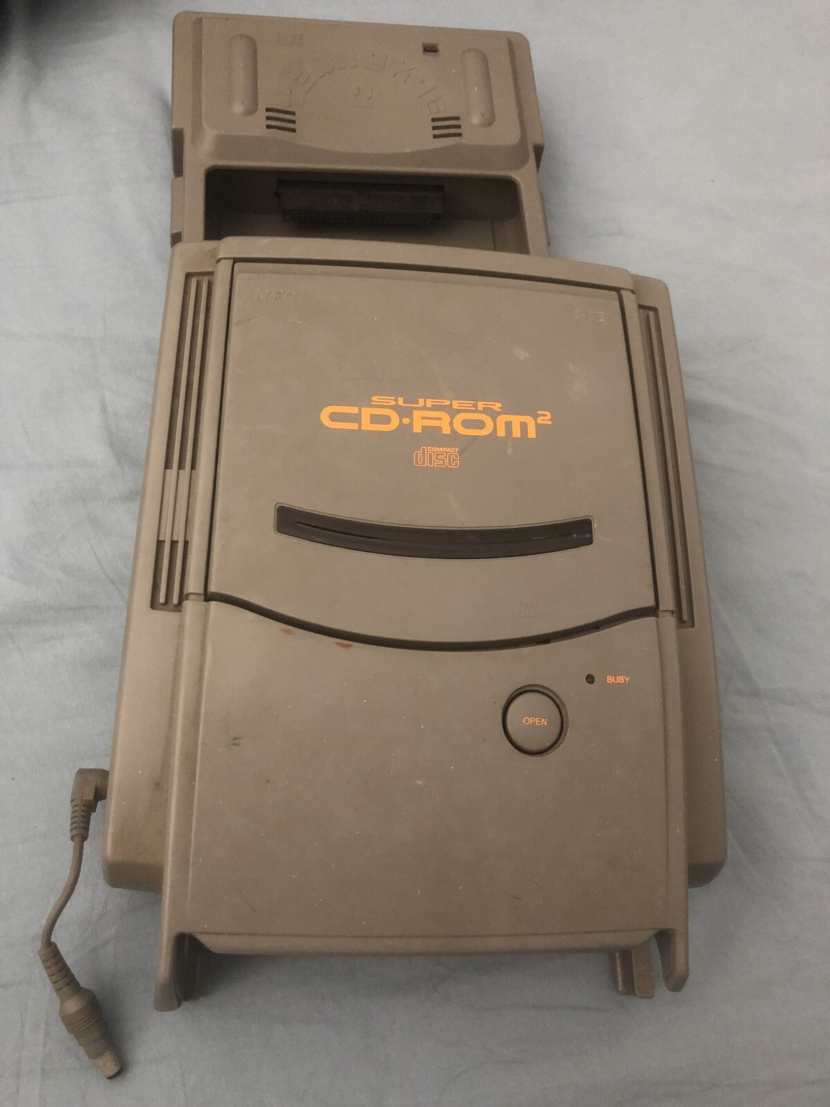 PC Engine SUPER CD ROM Console Only – No Adapter Tested Working