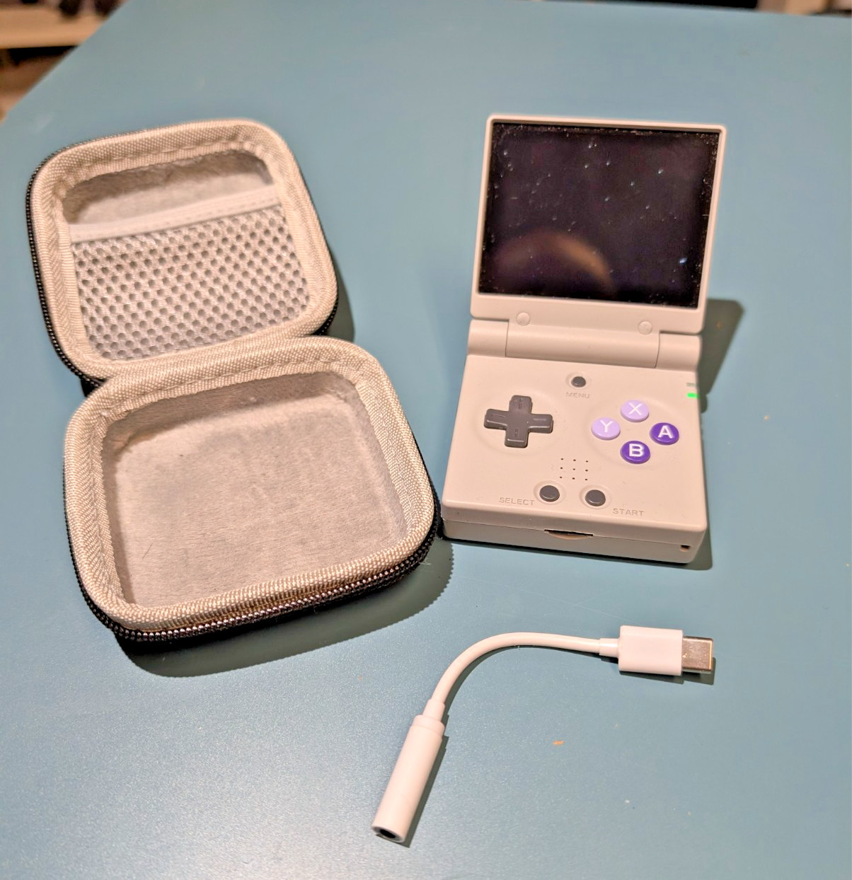 Miyoo Mini Flip Grey 32GB 2.8” IPS Retro Handheld Console WiFi Net Mint