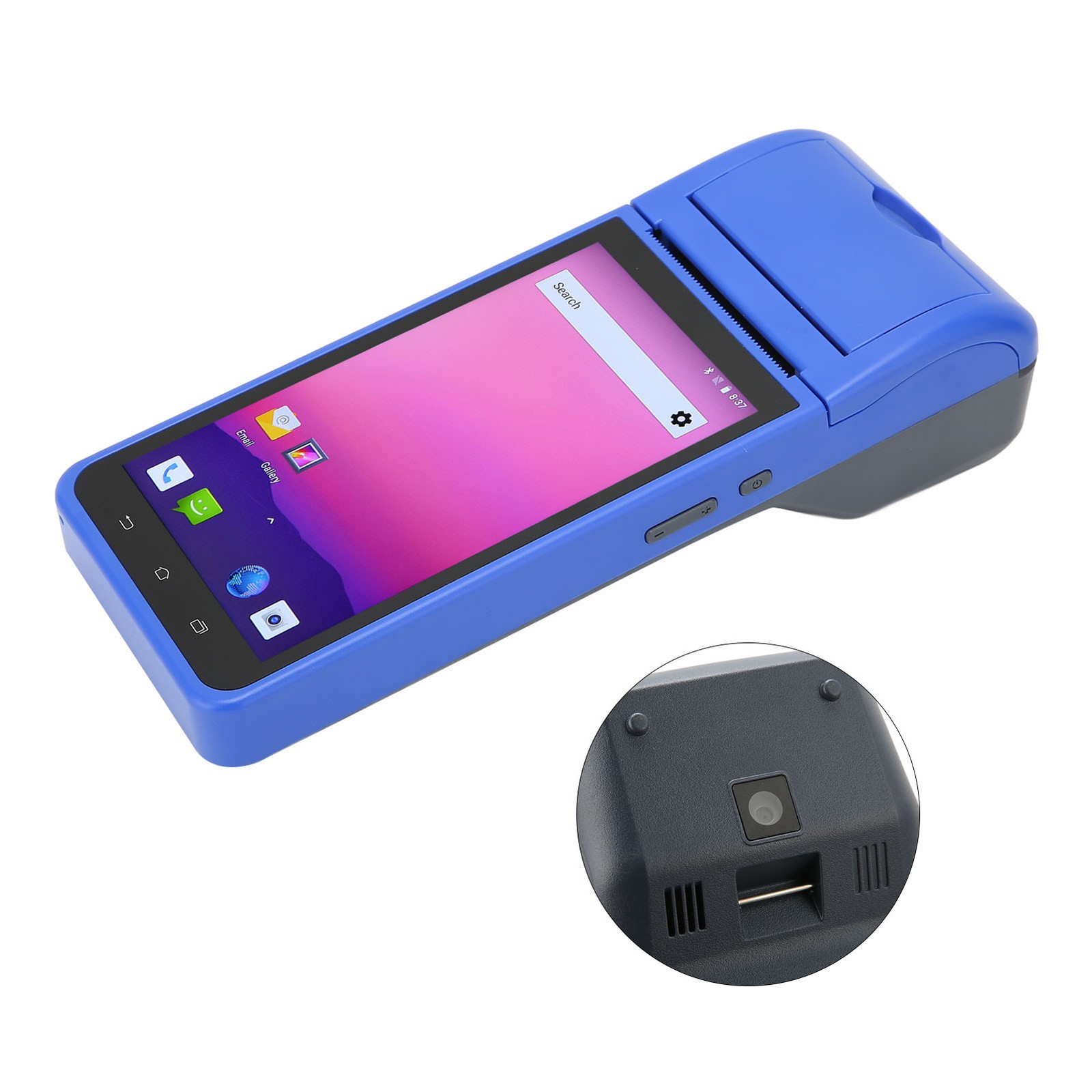 Handheld POS Machine 1280 X 720 HD Screen Thermal Printing Auto Focusing