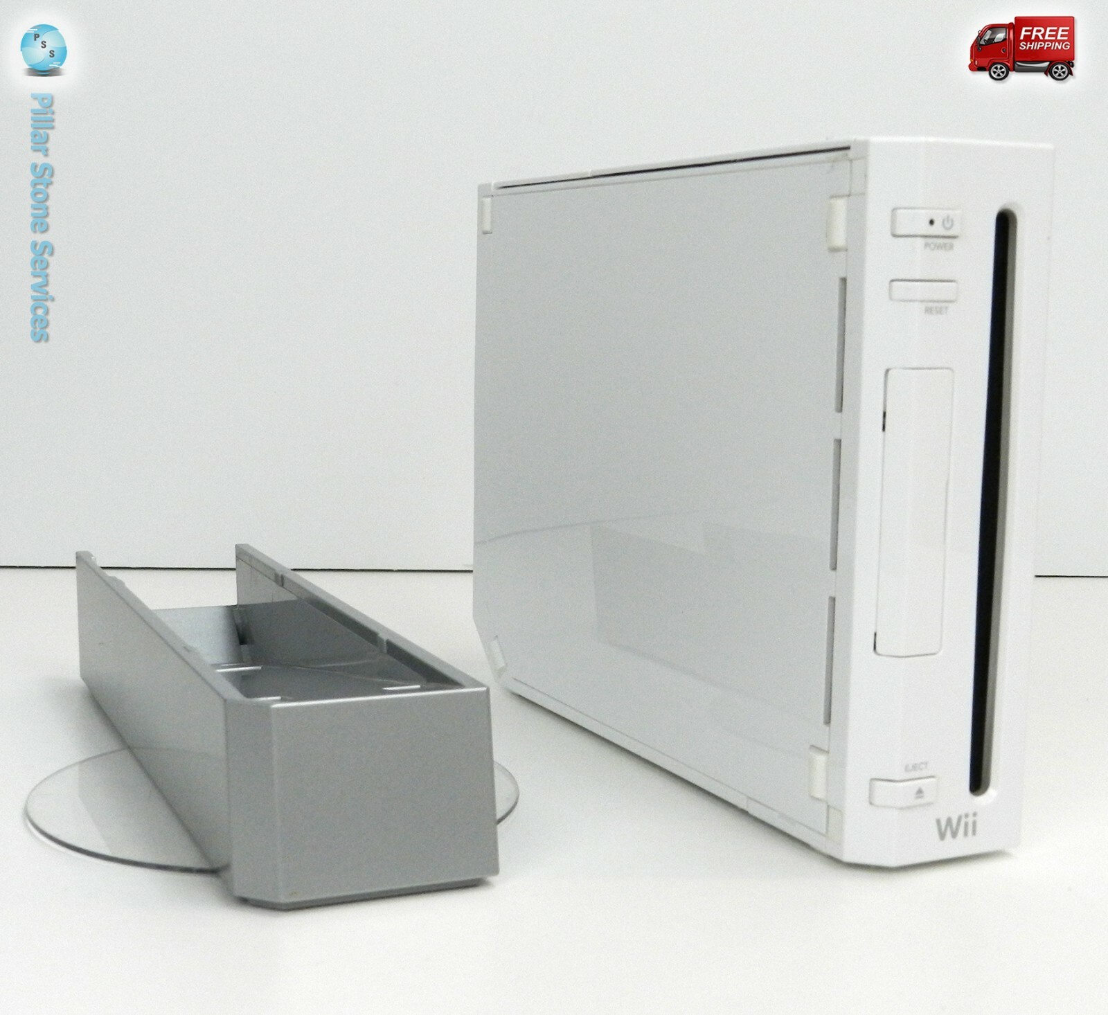 Nintendo Wii White Console Bundle 2 Games Remote Nunchuck Sensor Gamecube Compat