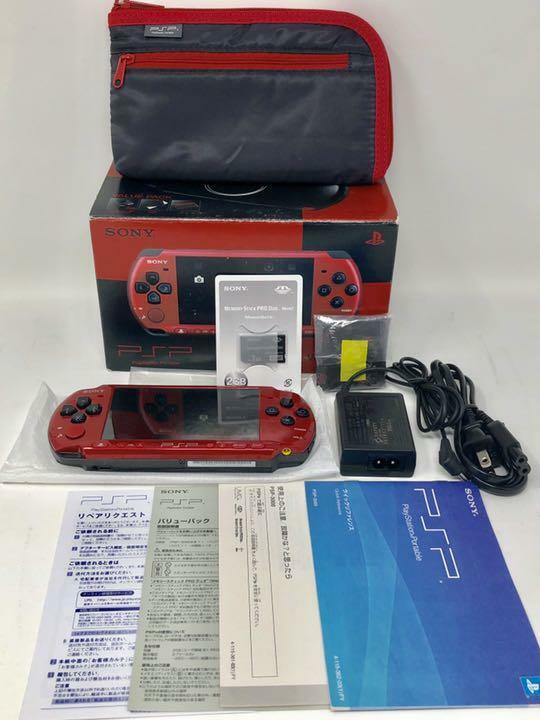 PSP PSP-3000 Value Pack Red & Black SONY Used Japan Import Tested Working 2011