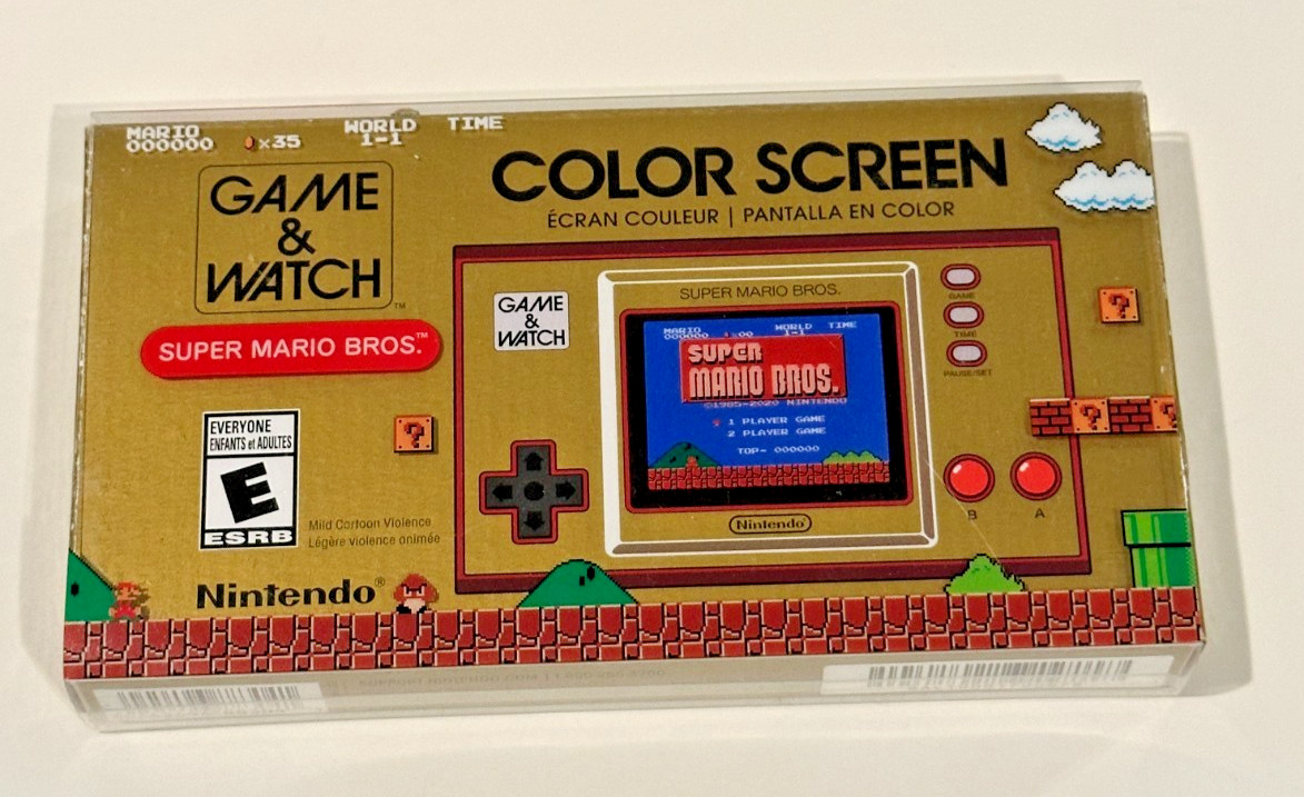 Nintendo Game and Watch Super Mario Bros Color Screen Handheld 35th opened