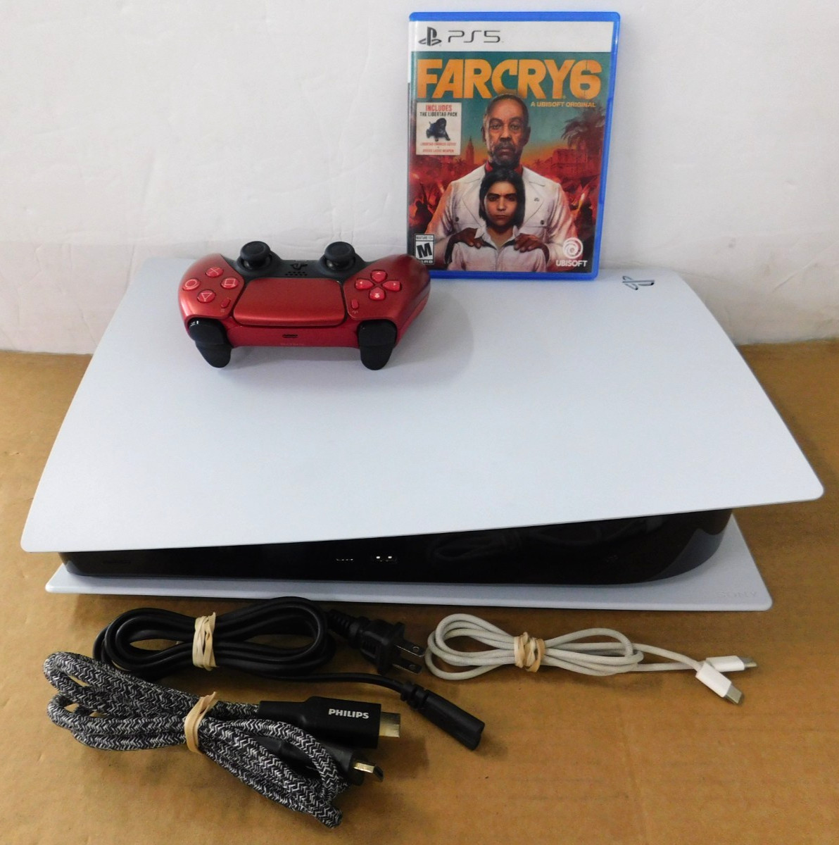 Sony PlayStation PS5 Digital W FARCRY6 GAME CFI-1215B *NICE*