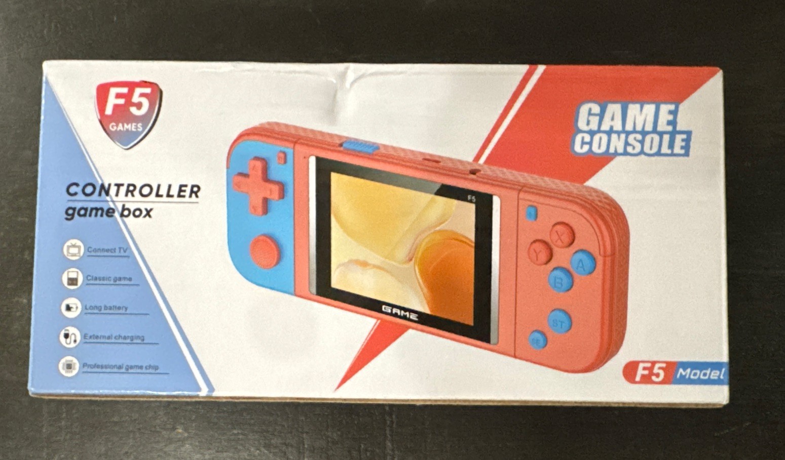 F5 Games Controller Game Box Game Console 620 Games With Rechargeable Batteries