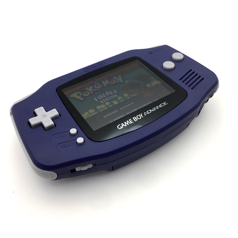 Dark Blue 10 Levels Brightness Backlight V2 IPS LCD Game Boy Advance GBA Console