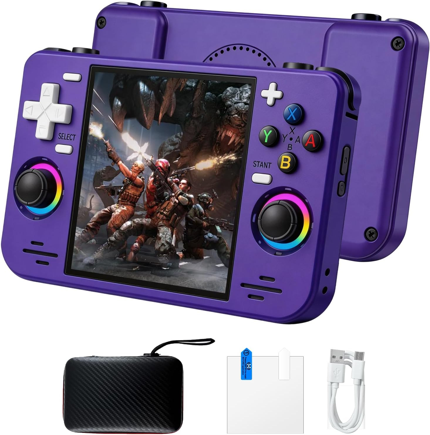RF40H Retro Handheld Game Console, 4.0 Inch 720X720 IPS Screen, Built-In 18,000+