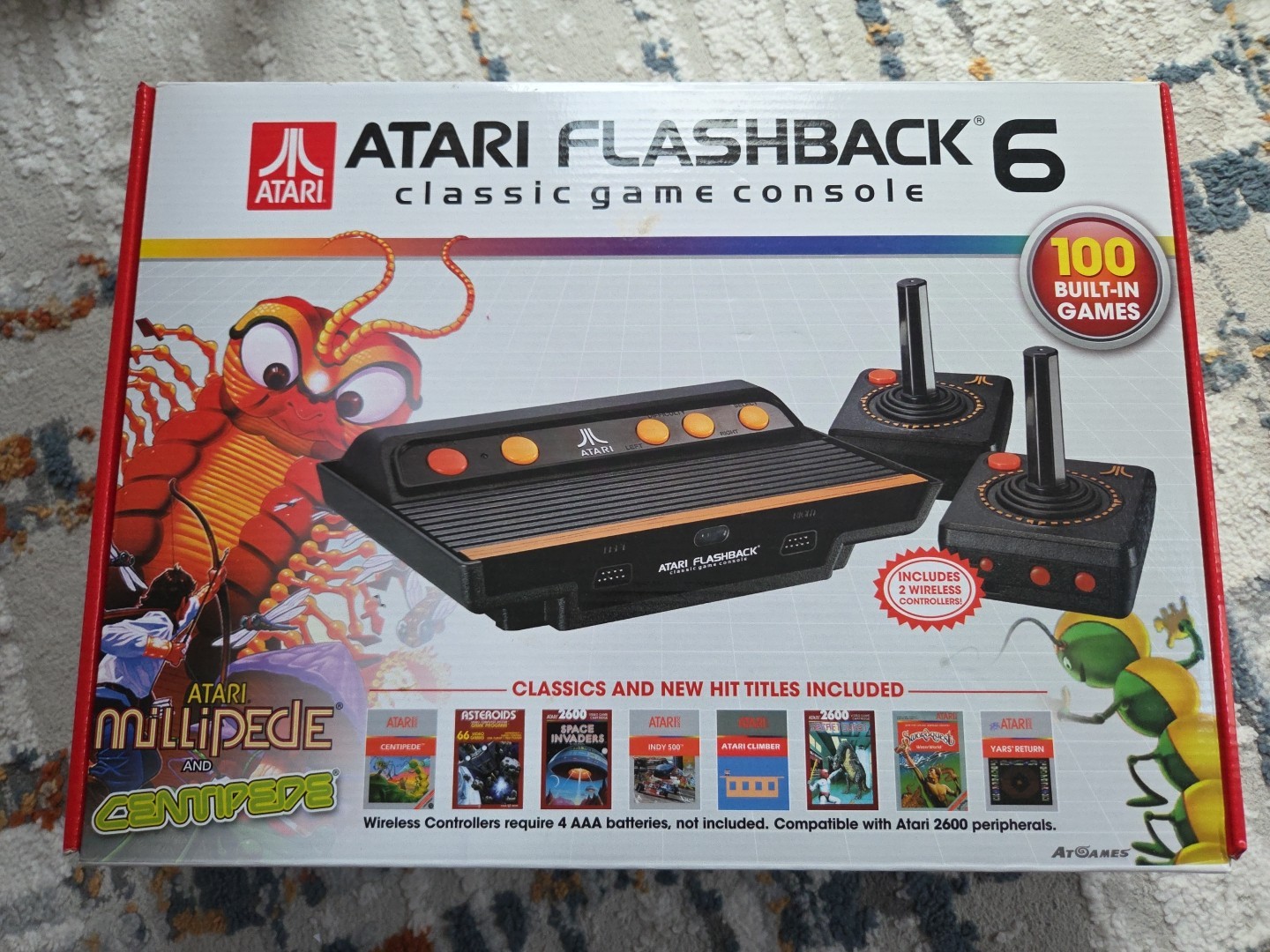 🕹️ ATARI Flashback 6 Classic 100 Games Console w/2 Controllers