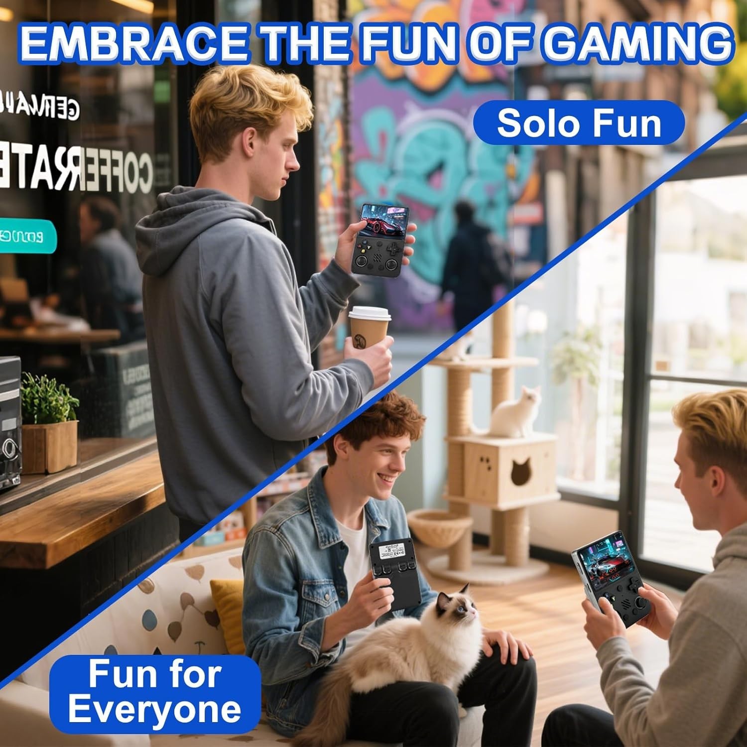 Stylish RG36PRO Handheld Console: 64G Storage, Ergonomic Design, Portable Fun