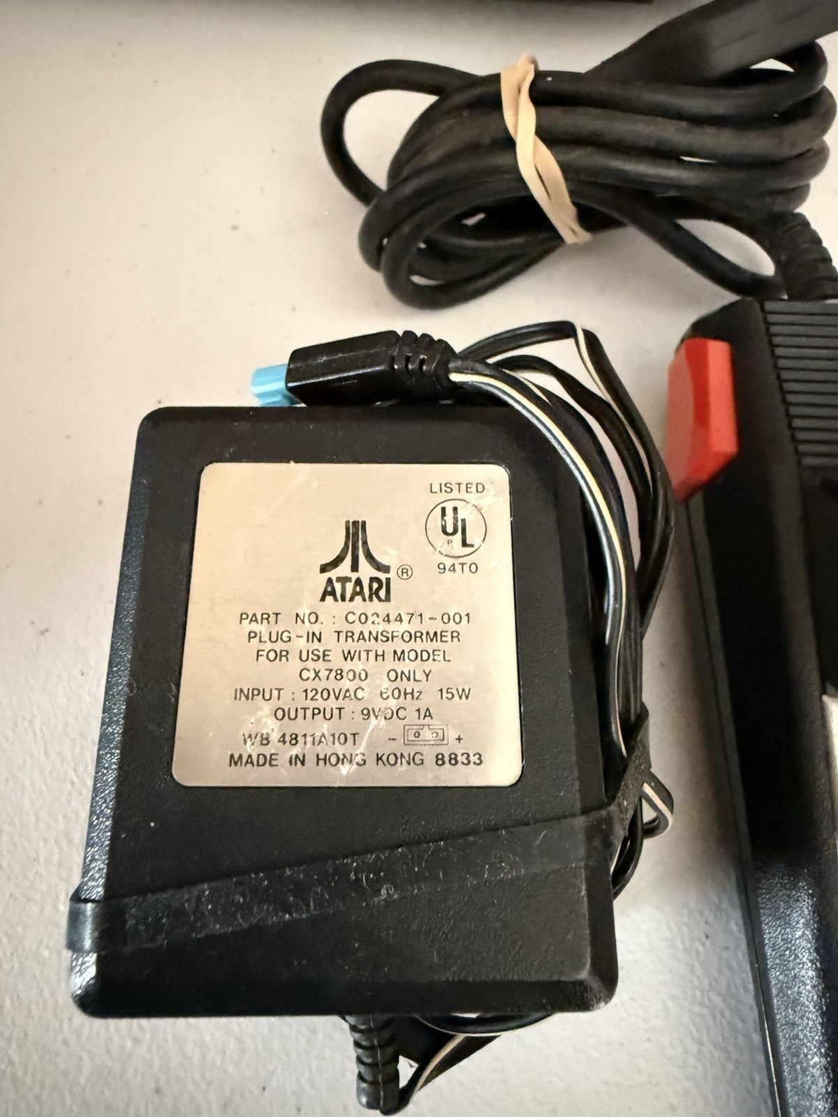 Atari 7800 ProSystem Console Bundle Tested Working w/ Controller Cables And Game