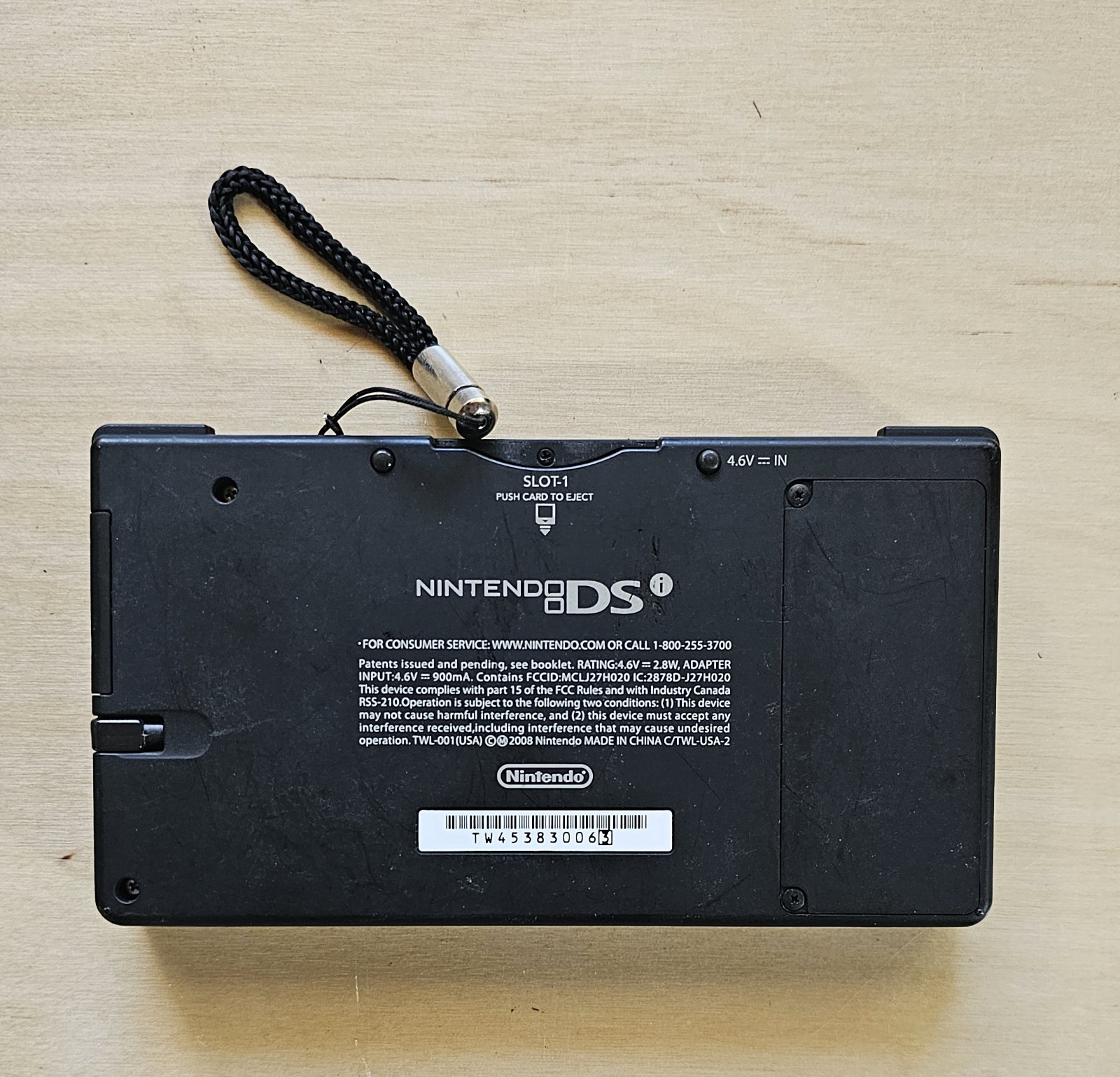 Nintendo DSi Console Black twl-001 Tested W Charger