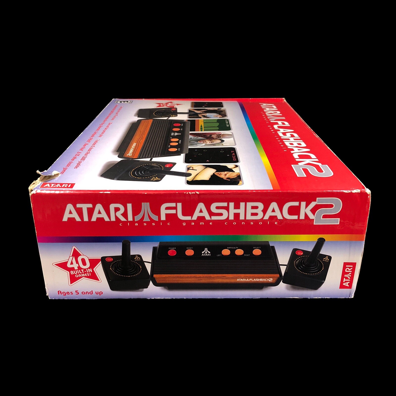 2005 26519 Atari Flashback 2 Classic Game Console Two 2600 Joysticks WORKS BxWr