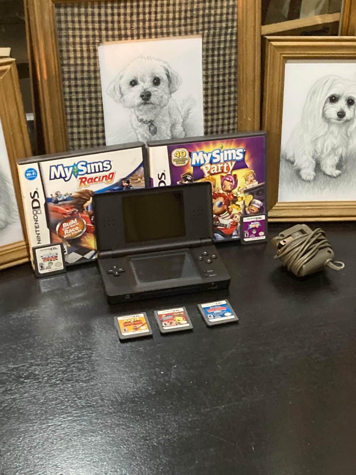 Nintendo DS Lite Handheld System – Cobalt/Black with 5 ds games