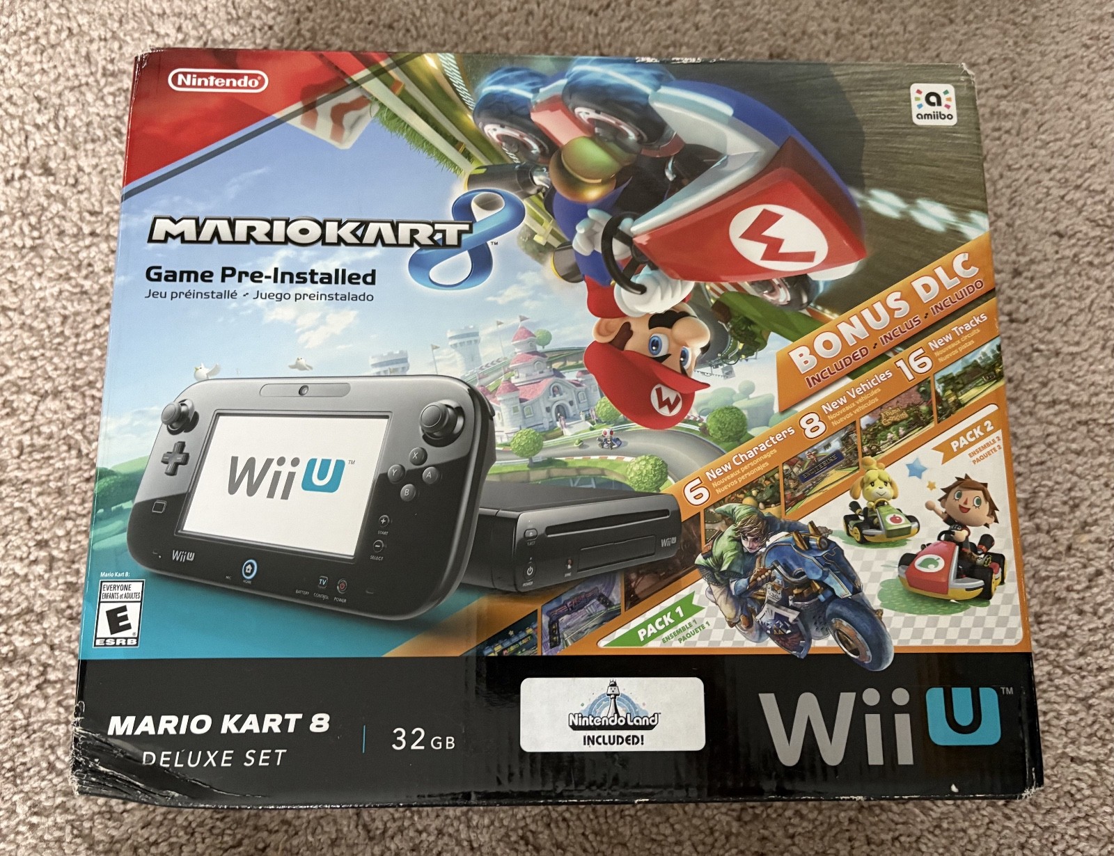 Brand New Sealed Limited Edition Mario Kart 8 Wii U 32GB Console Bundle